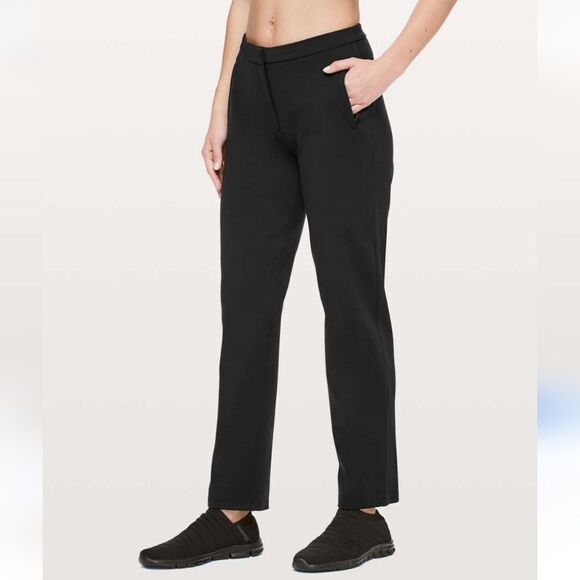 Lululemon On The Move Ponte Pants In Black Size 4 - Picture 1 of 14